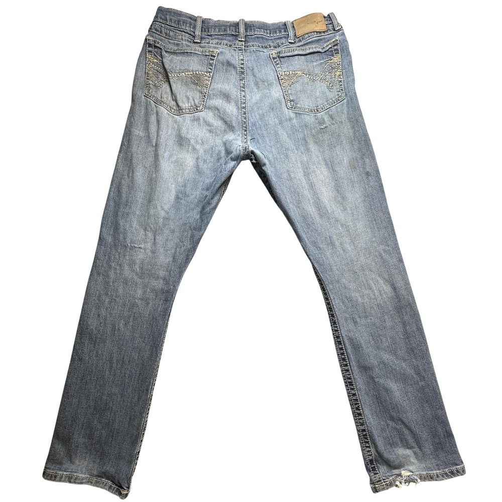 VTG Wrangler 20X Jeans Mens Blue 35x30 Wash Straight Leg Western Denim Casual
